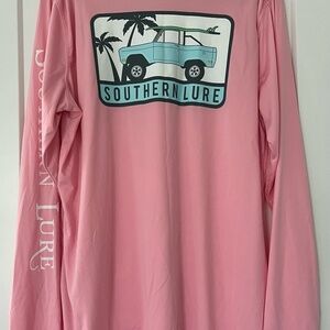 EUC Southern Lure Womens Pink Long Sleeve UV50 Performance Top, Size‎ XXL